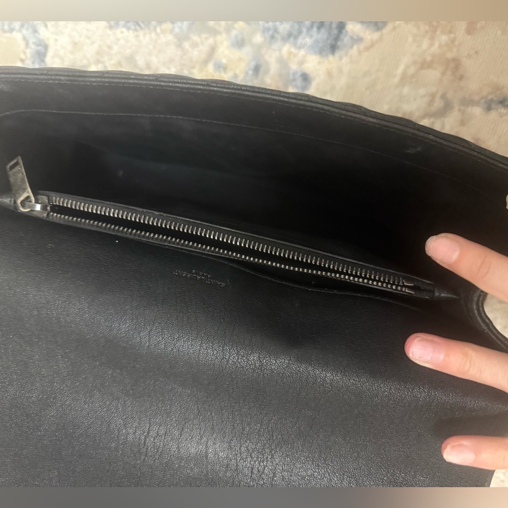 Authentic Saint Laurent 2021 Large Monogram Matelasse College Bag - Picture 14 of 15